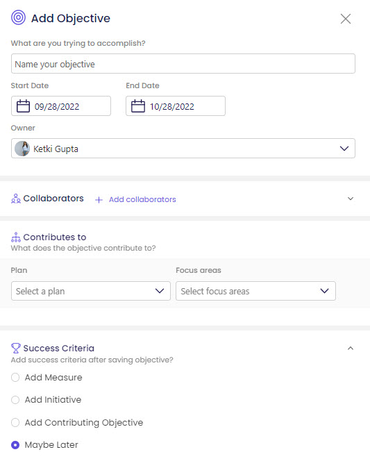 Add Objective_Sidebar View