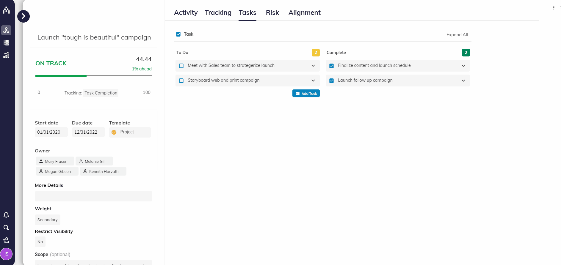 cascade project management software