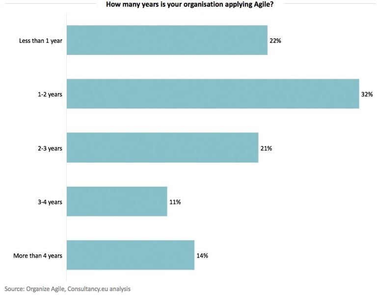 Organization Agile Adoption Time Period Graph