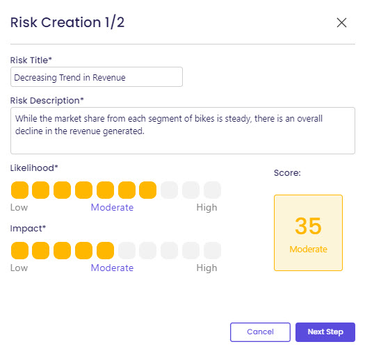 Risk Creation_Step 1