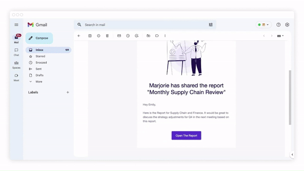 gif report and dashboard track analysis